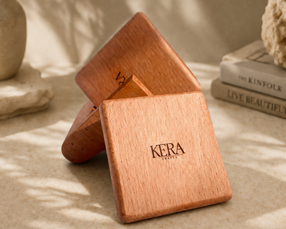Square Wooden Coasters Set