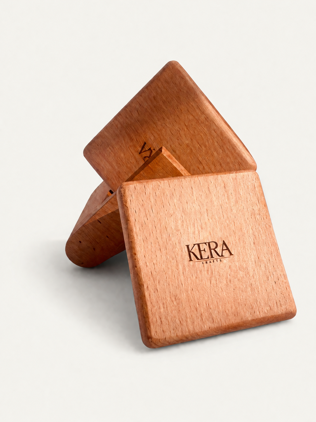 Square Wooden Coasters Set