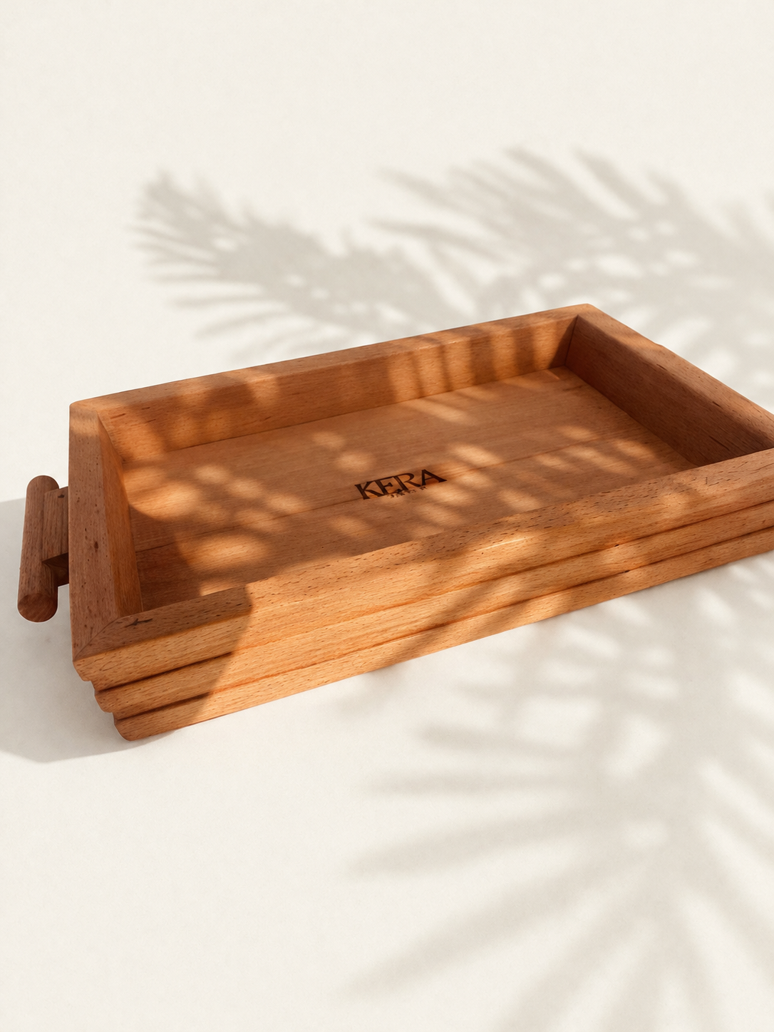 Wooden Serving Tray Set - 3 Pcs