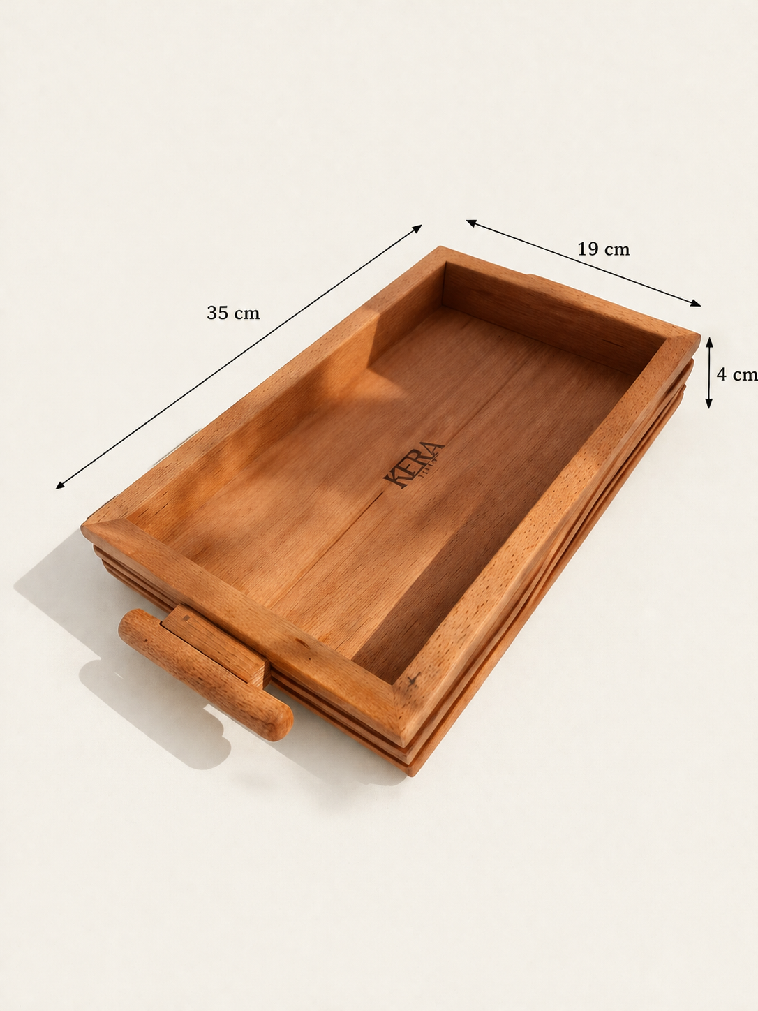 Wooden Serving Tray Set - 3 Pcs