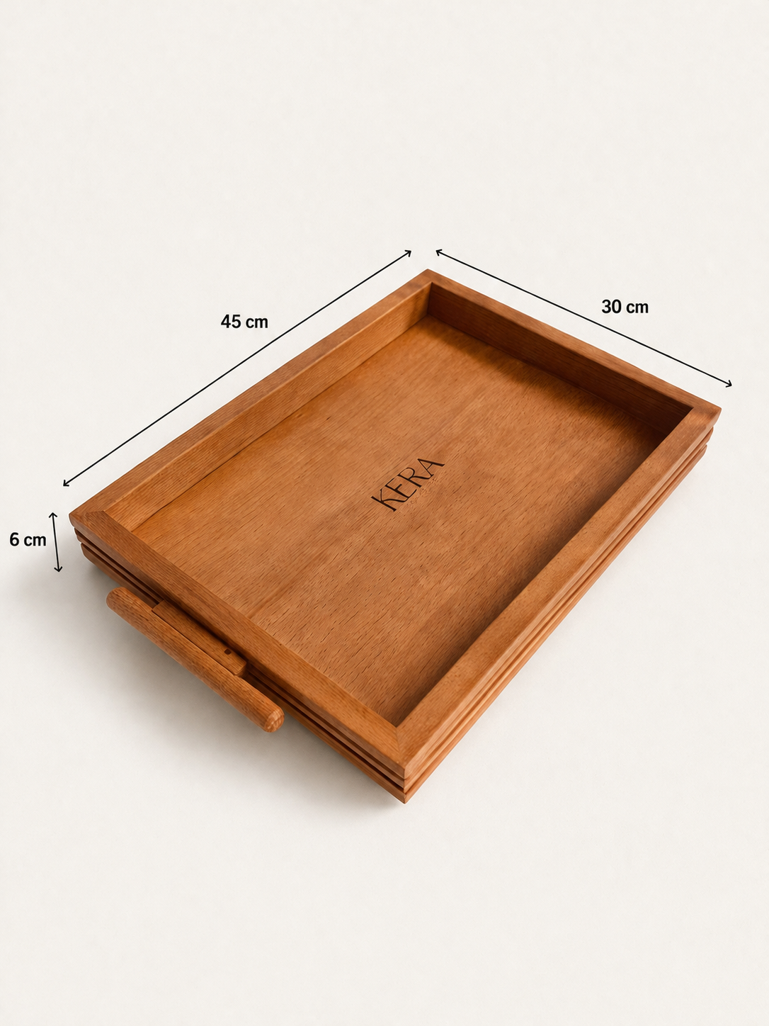 Wooden Serving Tray Set - 3 Pcs